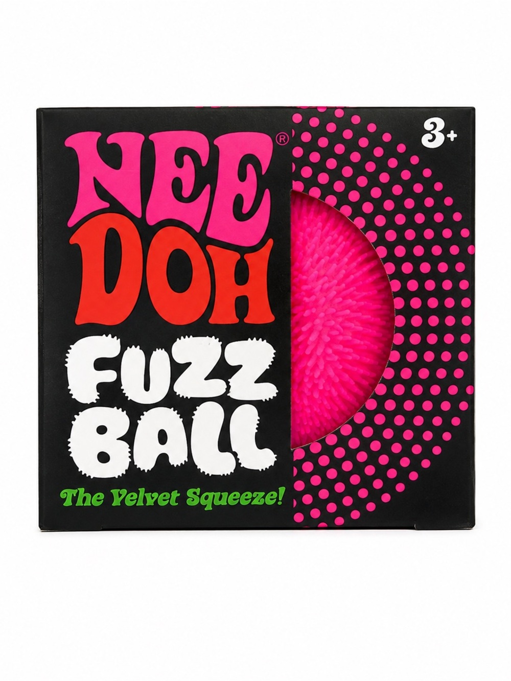 Schyling Needoh Fuzz Ball Velvet Squeeze Pink NEW